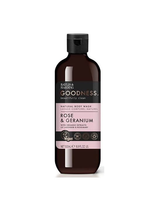 Baylis Harding Goodness Bagnoschiuma Naturale Rosa Moscato Gel