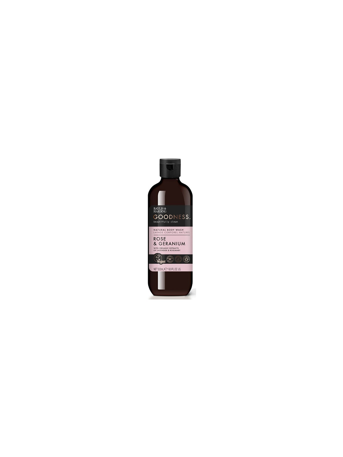 Baylis Harding Goodness Bagnoschiuma Naturale Rosa Moscato Gel
