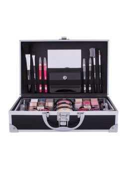 2K Favoloso Beauty Train Case Valigia Nera con cosmetici