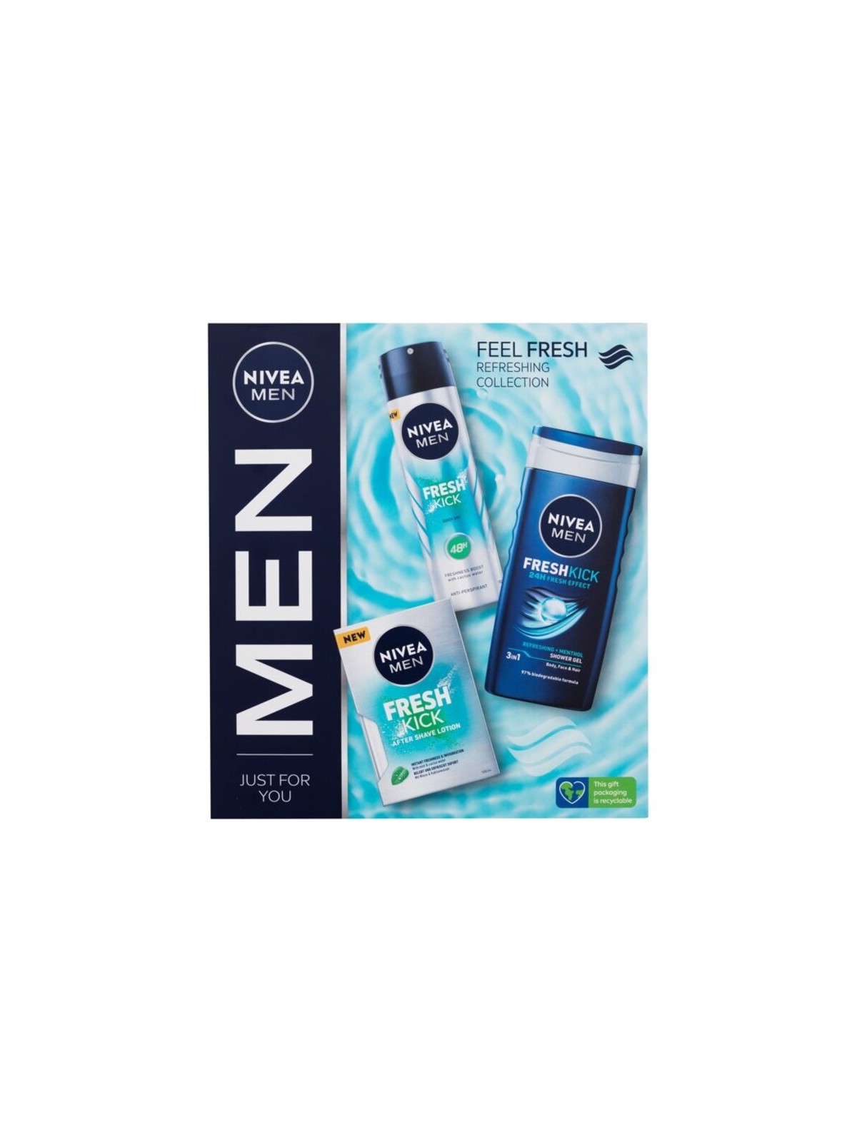 Nivea Men Fresh Kick Set Regalo Freschezza Uomo 100ml