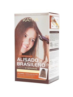 Kativa Kit Brasiliano Lisciante per Brune Sada con cheratina