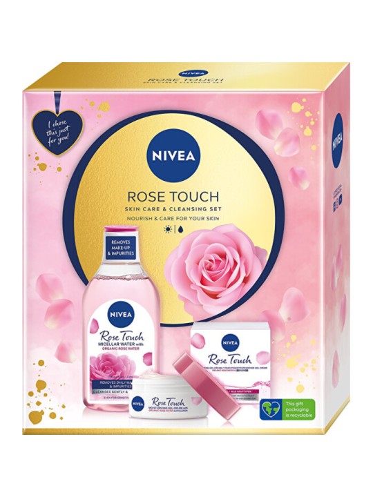 Nivea Set Rose Touch Set Regalo Cura della Pelle Donna