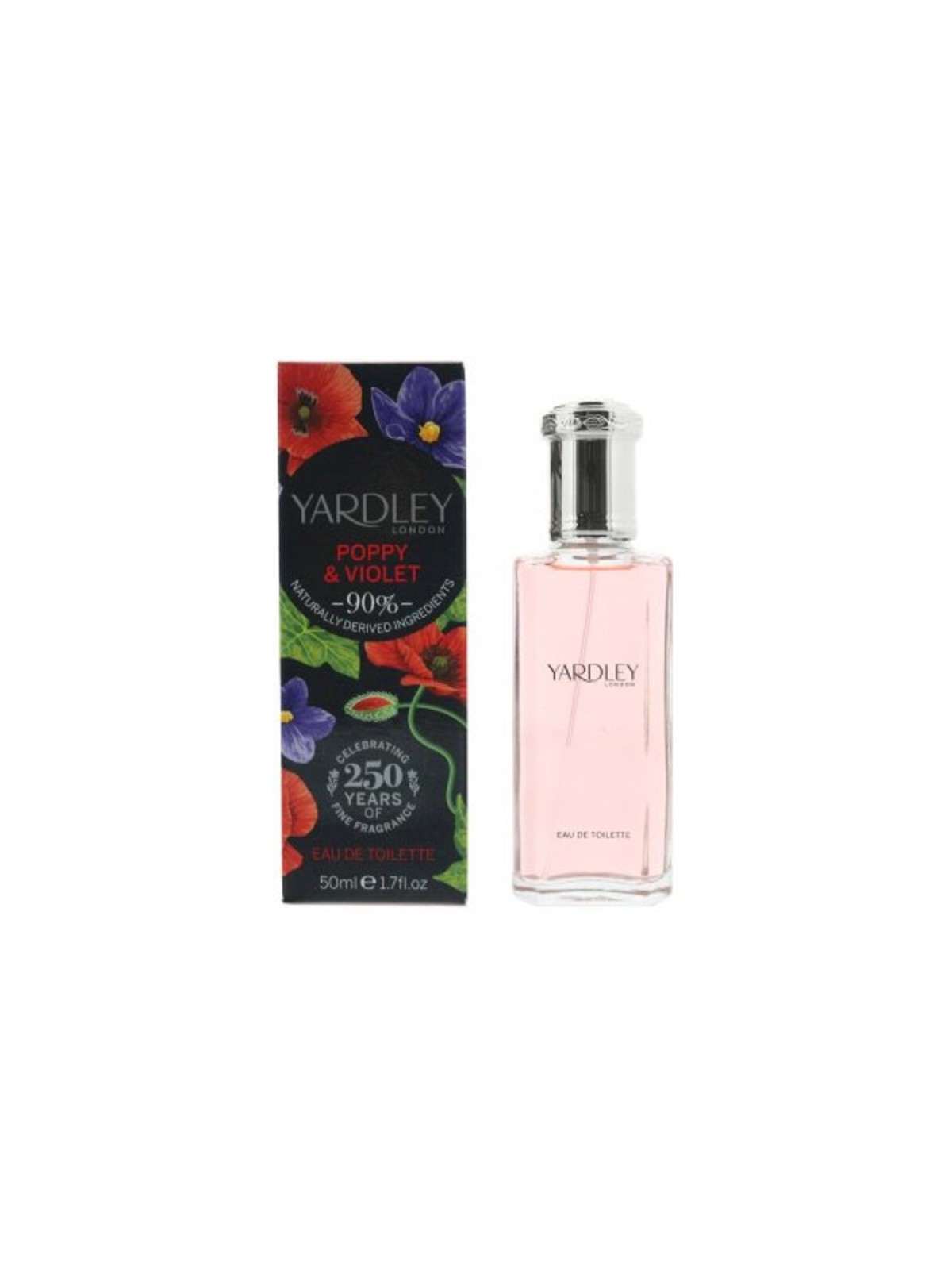 Yardley Poppy and Violet eau de toilette donna 125ml