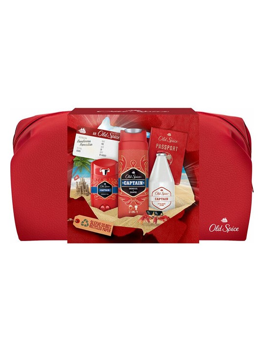 Old Spice Set Viaggiatore Capitano Cura del Corpo Regalo Uomo