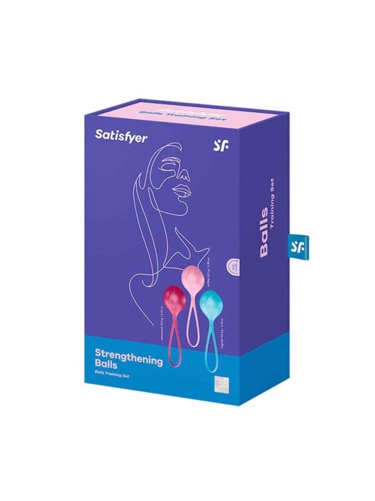 SATISFYER palline di rafforzamento allenamento pelvico 3un donna