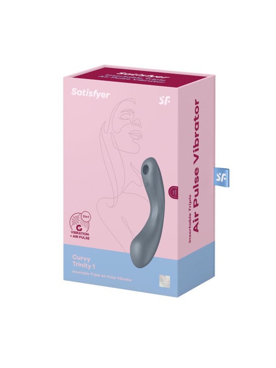 SATISFYER Curvy Trinity 1 Vibratore Grigio 1un Donna