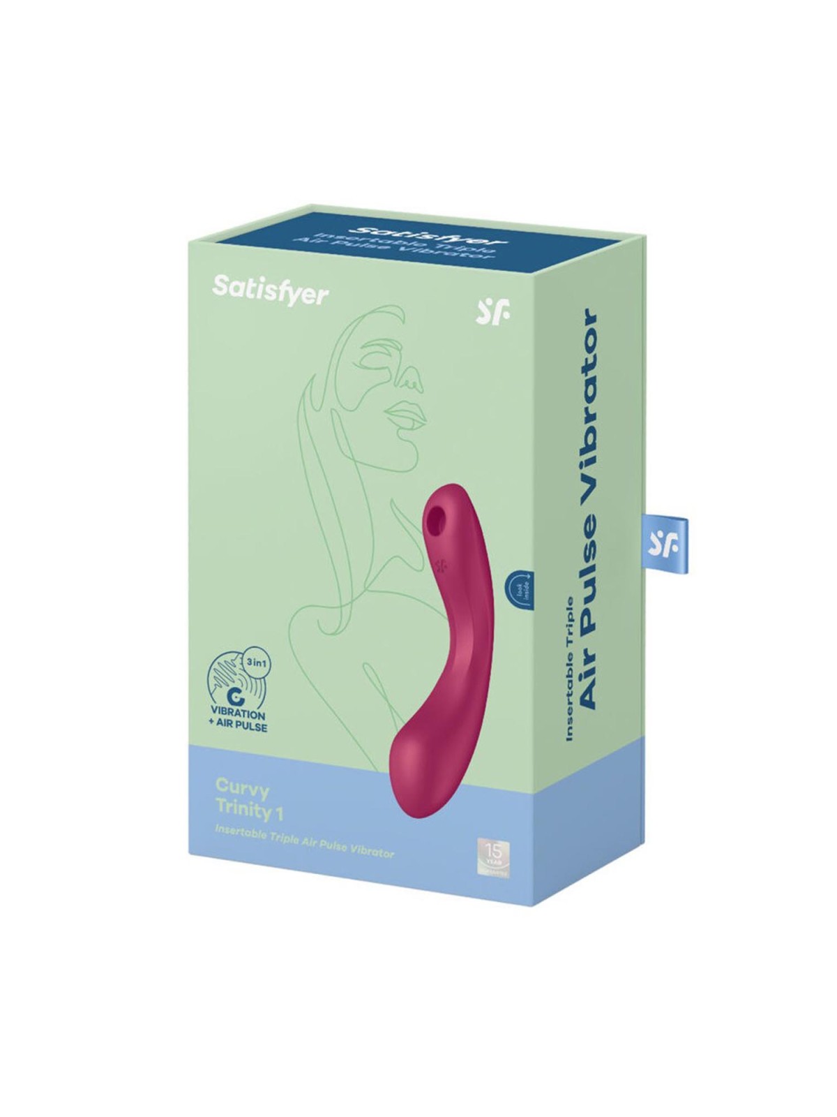 SATISFYER Curvy Trinity 1 Vibratore a Triplo Impulso dAria