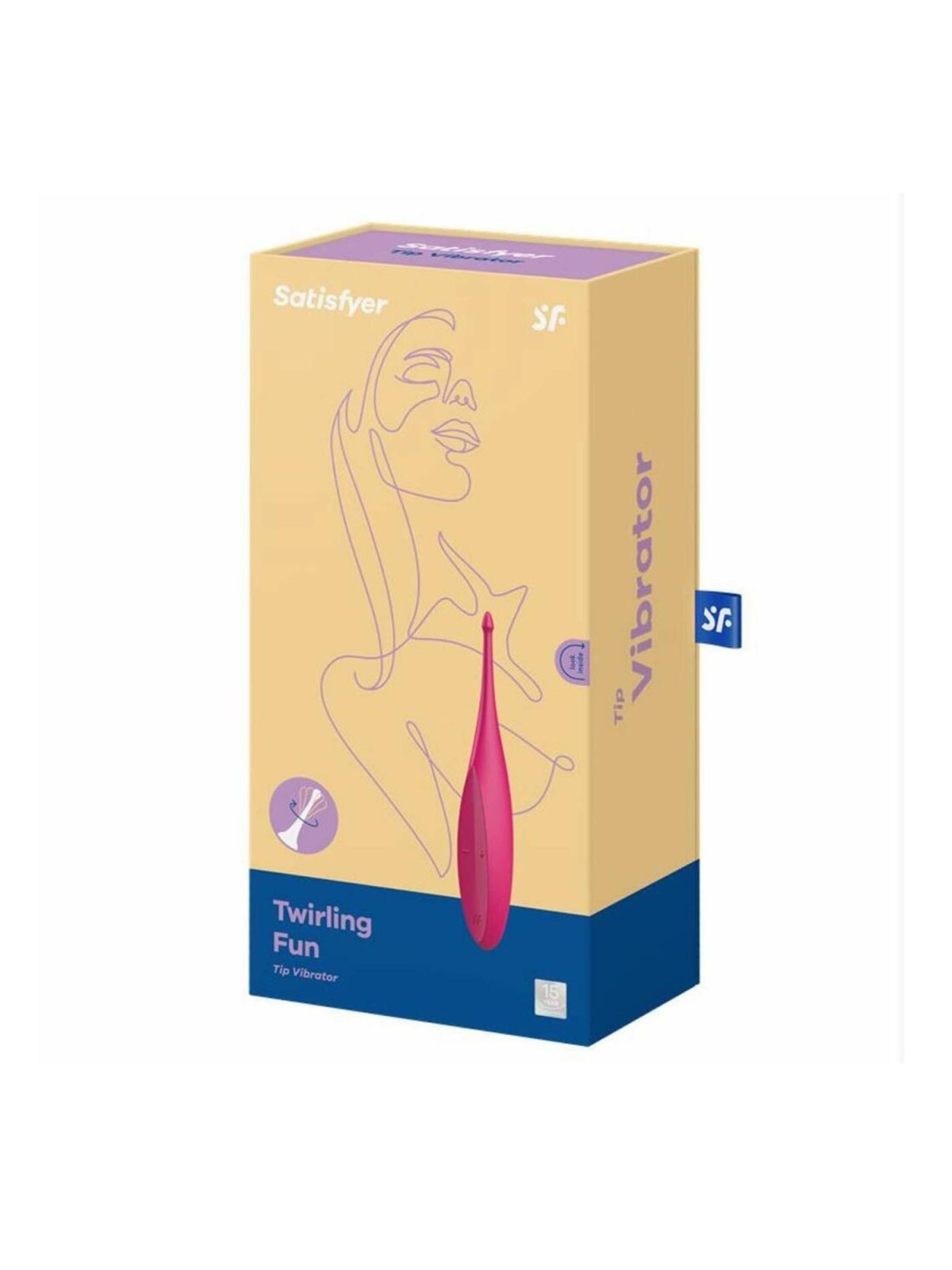 SATISFYER divertimento rotante vibratore magenta 1un donna