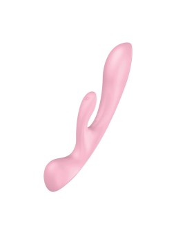 SATISFYER triple lover vibratore rosa 1un donna