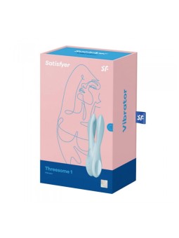 SATISFYER threesome 1 vibratore blu chiaro 1un donna