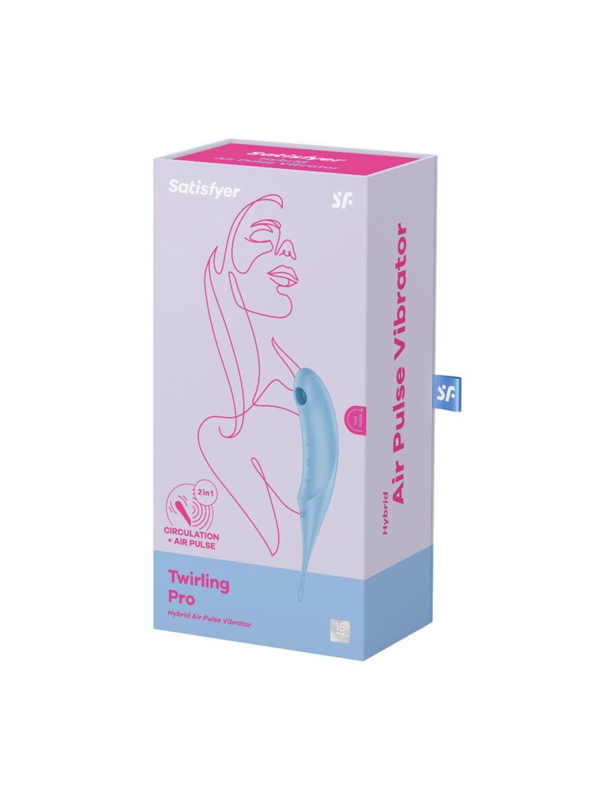 SATISFYER Twirling Pro Vibratore Impulso Aereo Ibrido Blu 1un