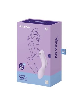 SATISFYER Curvy Trinity 2 Vibratore ad Aria Violetta 1un Donna