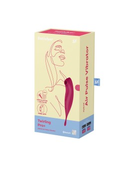 SATISFYER Twirling Pro Vibratore ibrido ad aria app rosso scuro