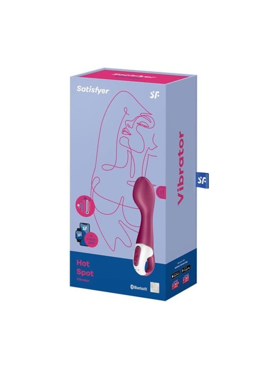 SATISFYER vibratore hot spot con effetto calore e app 1un donna
