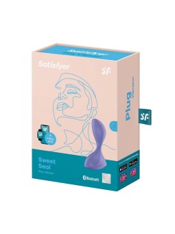 SATISFYER sweet seal plug vibratore lilla con app 1un donna