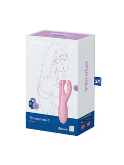 SATISFYER Threesome 4 Vibratore Rosa 1 Unit Donna