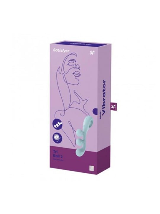 SATISFYER tri ball 2 multivibratore azzurro chiaro 1un donna