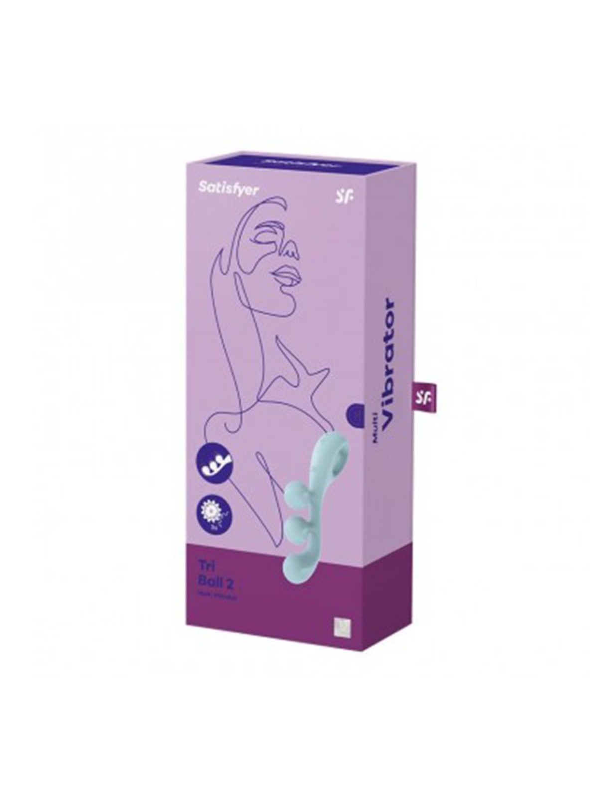 SATISFYER tri ball 2 multivibratore azzurro chiaro 1un donna