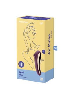 SATISFYER Dual Kiss Vibratore ad Aria Vinto Tinto 1un Donna