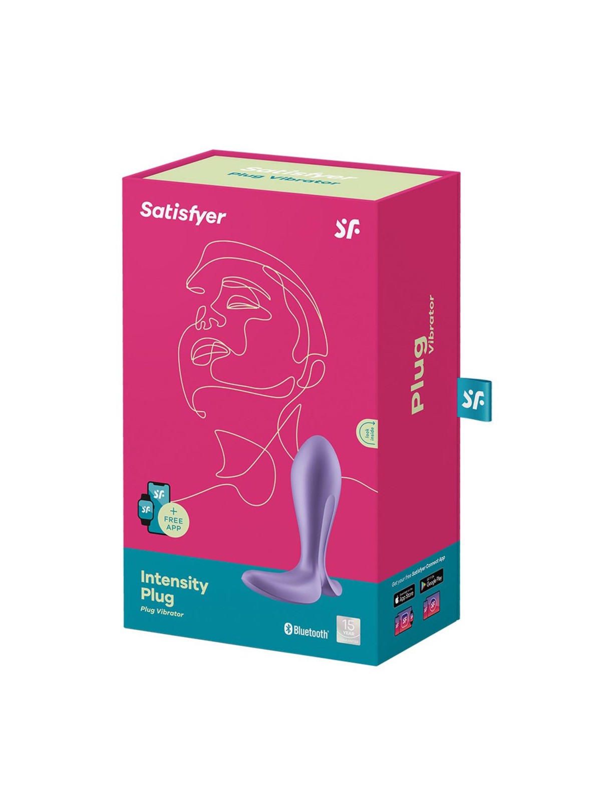 SATISFYER Power Plug Vibratore Anale Viola 1un Unisex