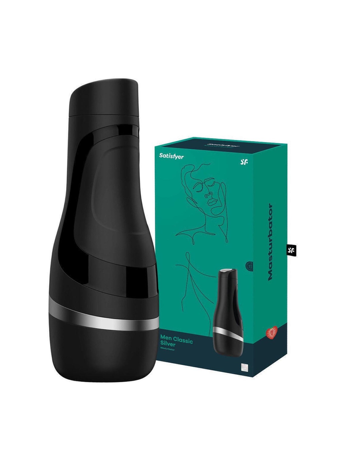 SATISFYER Men Masturbatore Classico Argento 1un Uomo