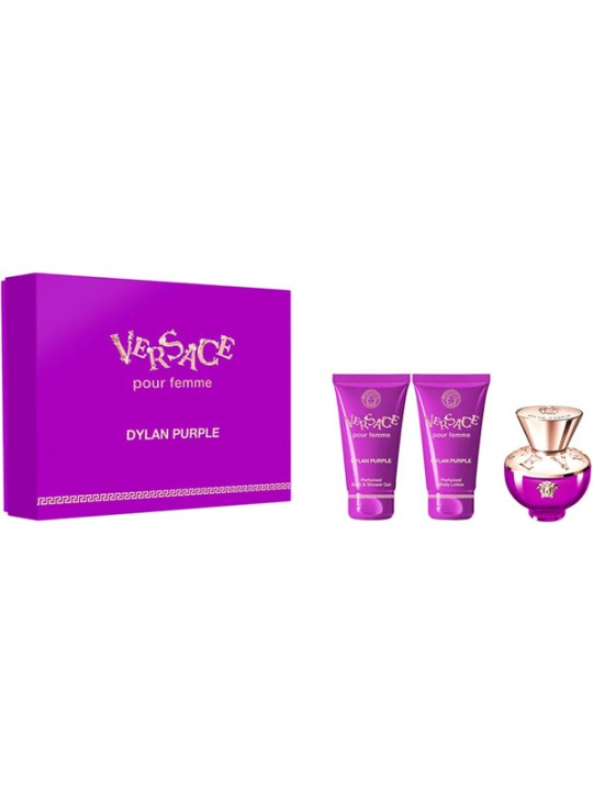 Versace DYLAN PURPLE LOT 3 pz donna 3pz