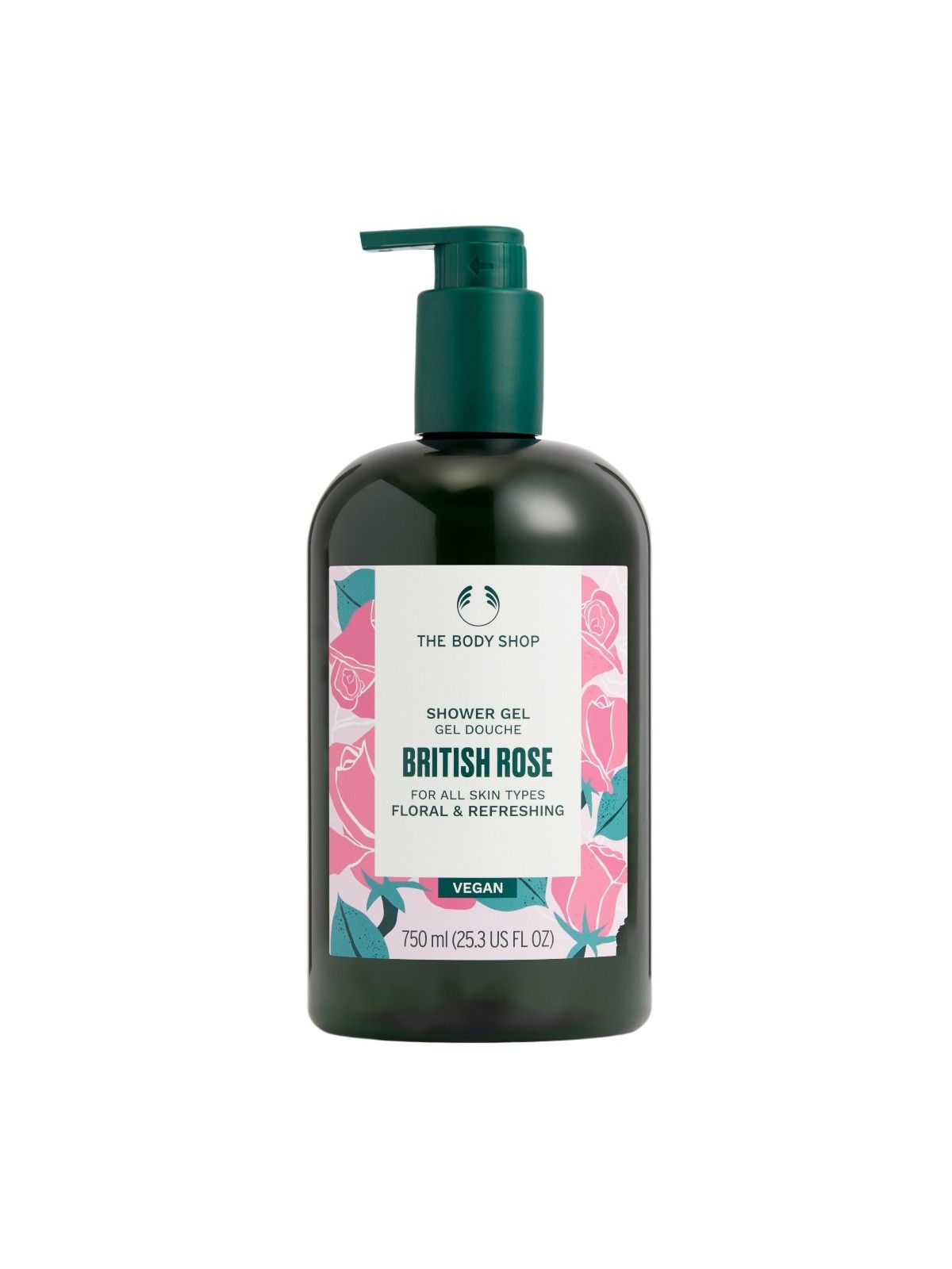 The Body Shop BRITISH ROSE gel doccia 750ml donna