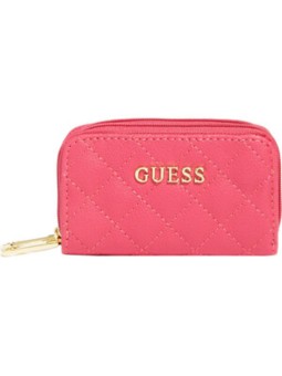 Guess Borsa Earlene in Poliestere con Doppia Cerniera Rosa 10 x
