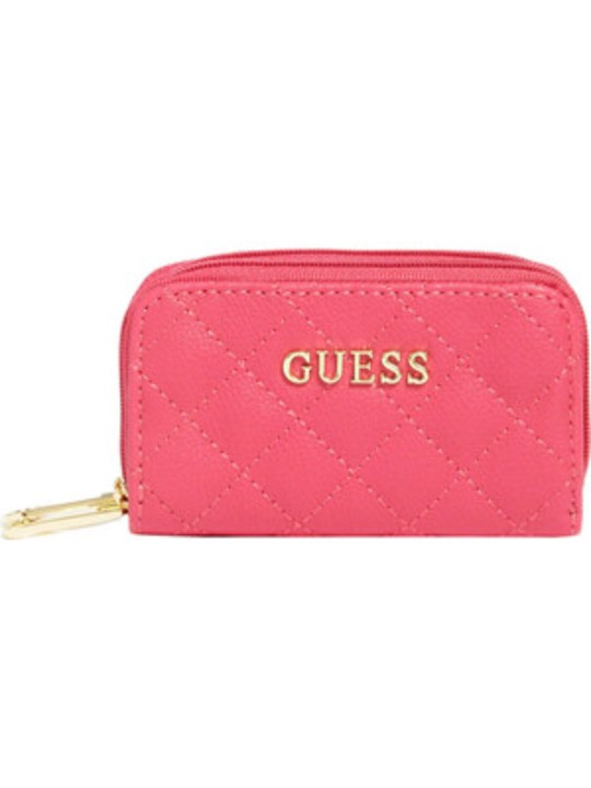 Guess Borsa Earlene in Poliestere con Doppia Cerniera Rosa 10 x