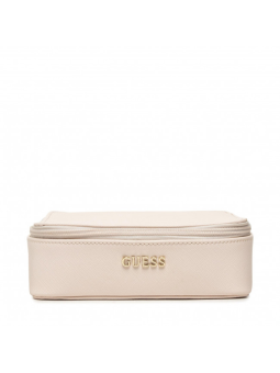 Guess Borsa Holdall in Pelle Sintetica Custodia Gioielli Crema