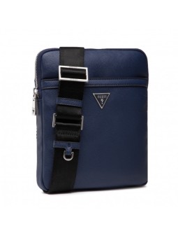 Guess Borsa a Tracolla Certosa in Pelle Blu HMCERT 195 x 225 x