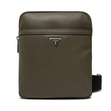 Guess Certosa Borsa a Tracolla in Pelle Sintetica Grigia HMCERT
