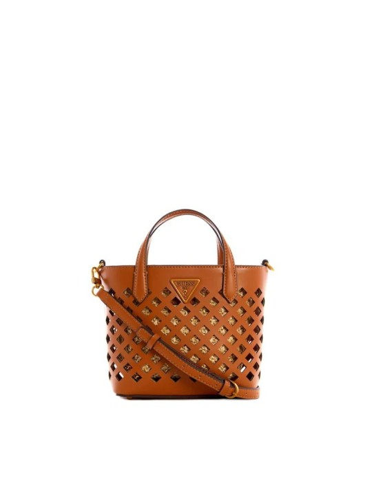 Guess Aqua Mini Borsa a Spalla da Donna Maroon HWVB8566750 23 x