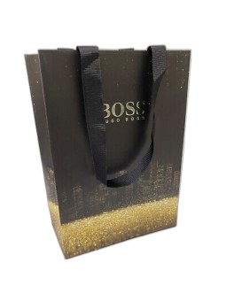 Hugo Boss Borsa Regalo Nera 25 x 18 x 9 cm