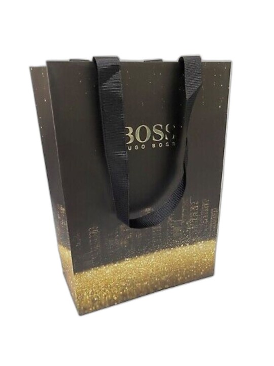 Hugo Boss Borsa Regalo Nera 25 x 18 x 9 cm