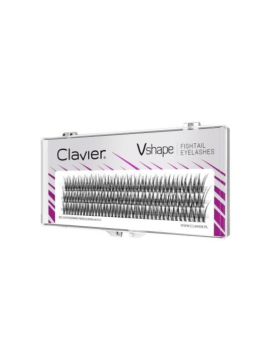 CLAVIER Ciuffi di ciglia Vshape 12mm