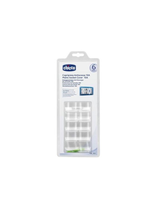 CHICCO Safe Presa elettrica spine 10A 6m 10pz