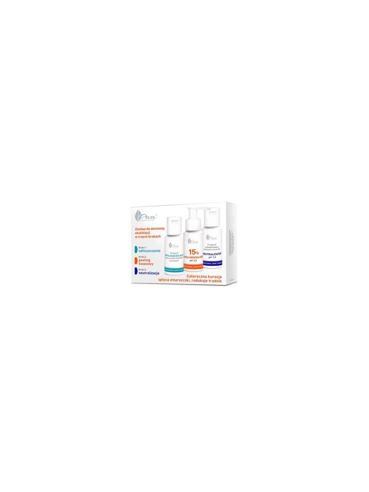 AVA LABORATORIUM SET Home Exfoliation Set preparato sgrassante