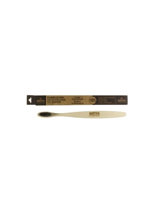 SATTVA Spazzolino ayurvedico con setole in bamb Medio