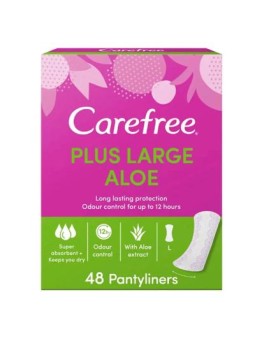 CAREFREE Plus Assorbenti grandi Aloe 48 pz