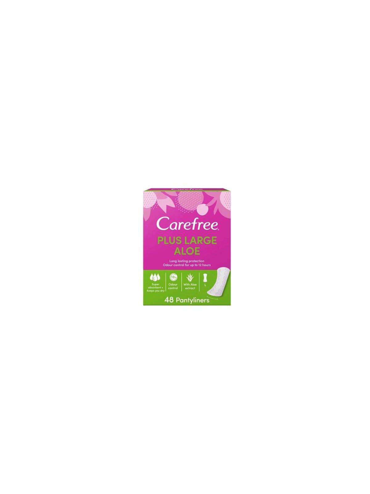 CAREFREE Plus Assorbenti grandi Aloe 48 pz