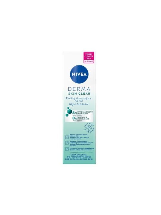 NIVEA Derma Skin Clear scrub esfoliante notte 40ml