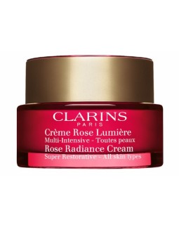 Clarins Super Restorative Rose Radiance Cream donna 50ml All Skin Types Clarins www.essenzetotalstyle.com 