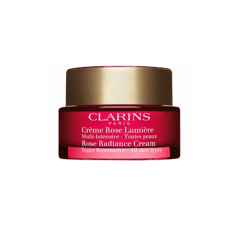 Clarins Super Restorative Rose Radiance Cream donna 50ml All Skin Types Clarins www.essenzetotalstyle.com 