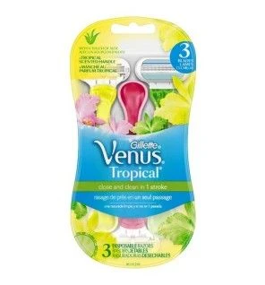 Gillette Il rasoio da donna usa e getta Venus Tropical 3pz donna