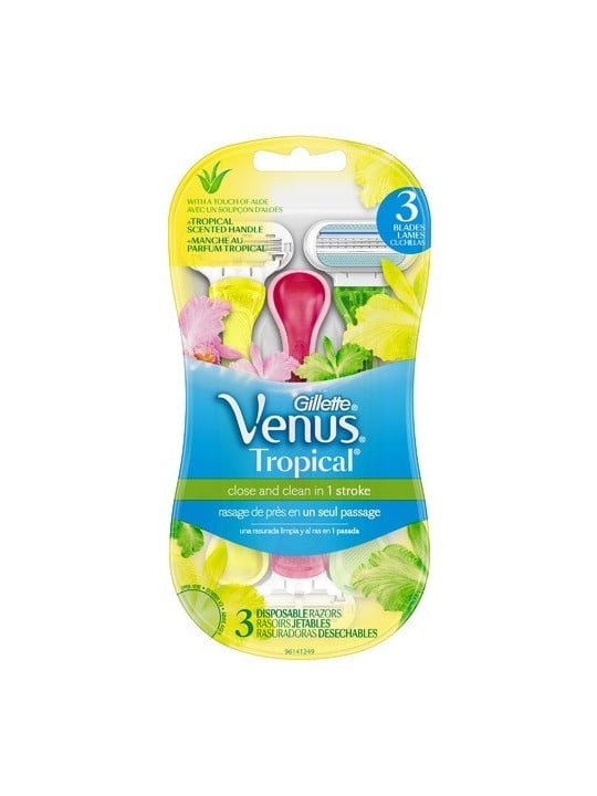 Gillette Il rasoio da donna usa e getta Venus Tropical 3pz donna