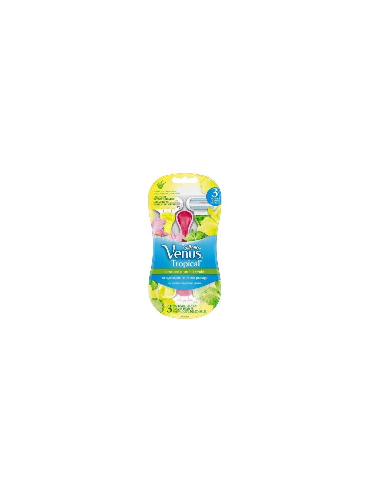 Gillette Il rasoio da donna usa e getta Venus Tropical 3pz donna