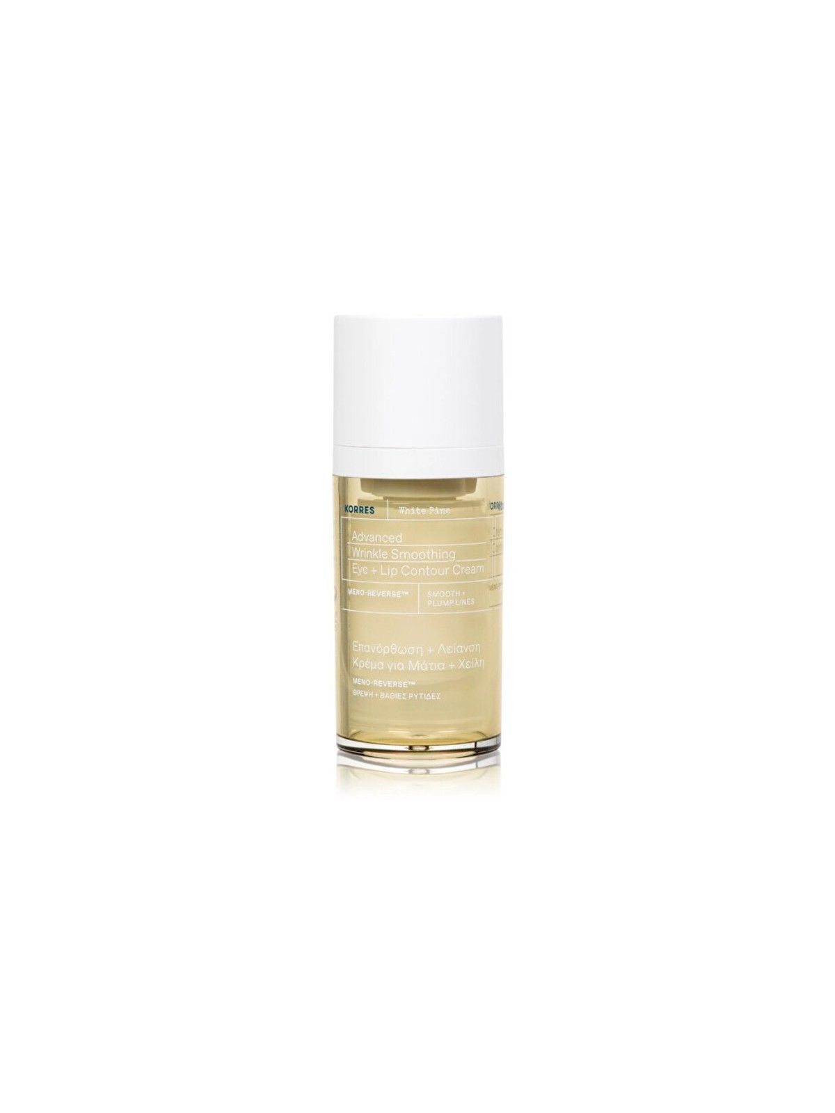 Korres Crema Avanzata Contorno Occhi e Labbra White Pine donna