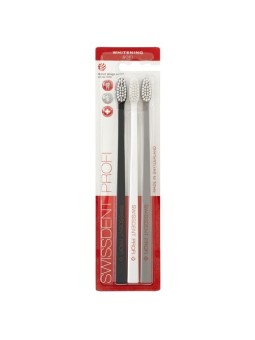 Swissdent Spazzolino morbido sbiancante 3 pezzi unisex