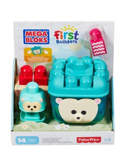Mega Bloks First Builders Costruisci Oscilla Riccio Set di